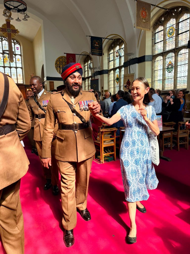 Joyous end to the church service
Credit: Manpreet Kaur Maycock