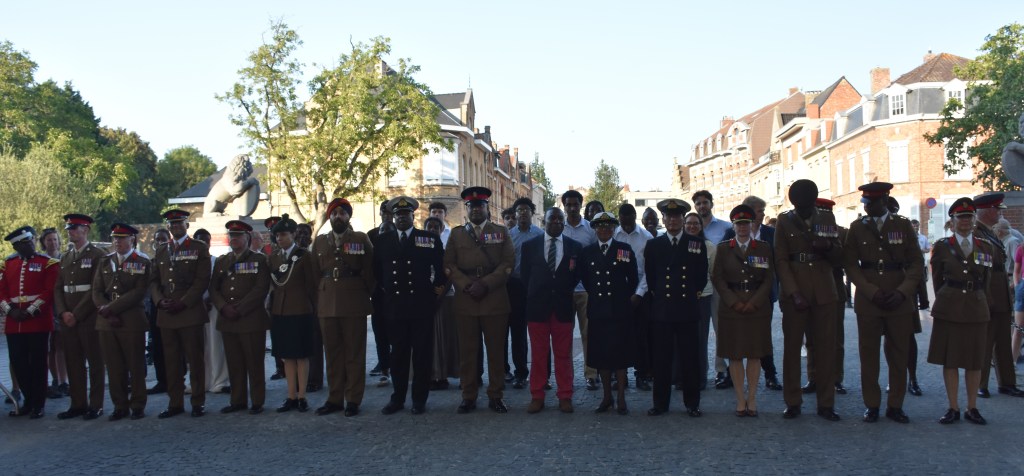 Serving personnel on parade at the Menin Gate, Ypres
Credit: Manpreet Kaur Maycock